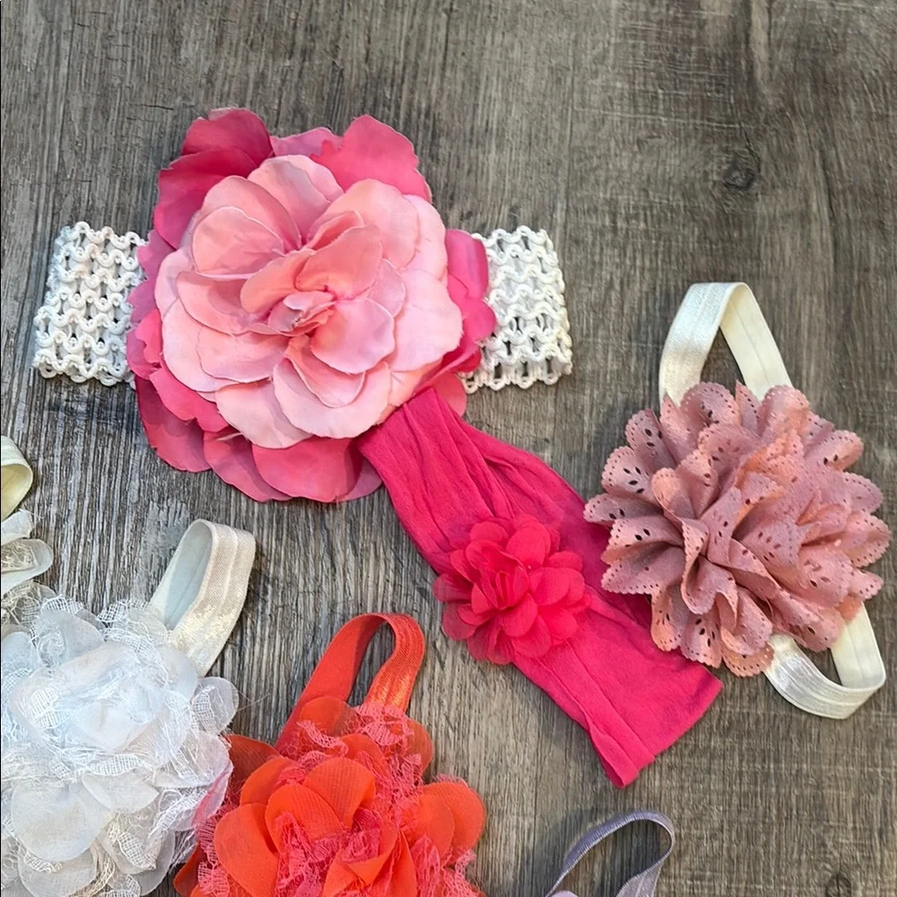 Colorful Floral Kids Hair Accessories Set of 14